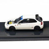 1:64 Honda Civic (EK9) Type R Customised -- SPOON White -- Motorhelix M65014