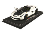 1:18 Ferrari LaFerrari Aperta -- Avus White -- BBR Models SH BBR182233ADIE
