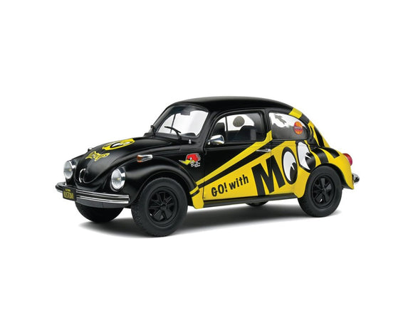 1:18 Volkswagen Beetle 1974 -- Mooneyes Yellow/Black -- Solido