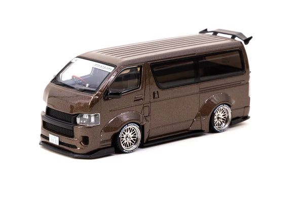 1:43 Toyota Hiace Widebody -- Brown -- Tarmac Works