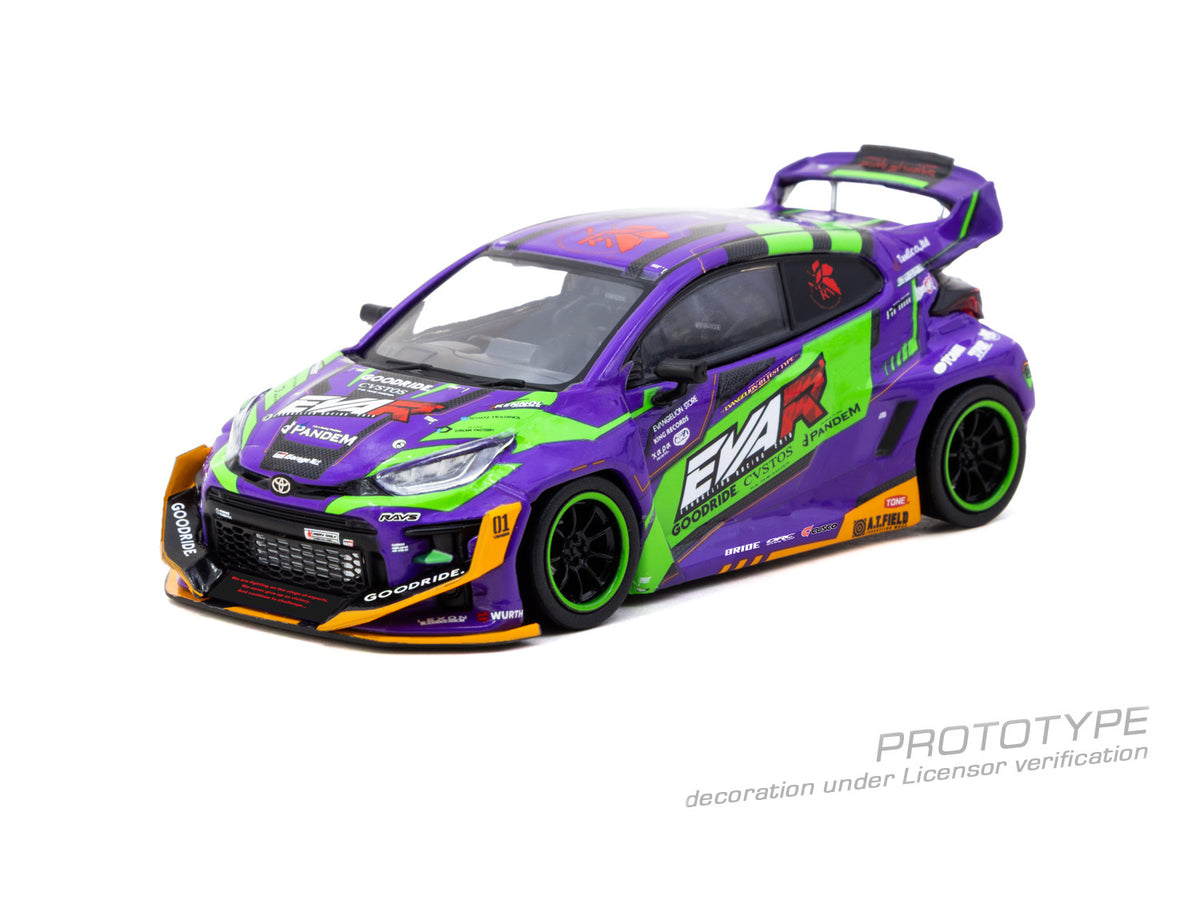 (Pre-Order) 1:43 Toyota Yaris GR Pandem -- EVA Racing -- Tarmac Works