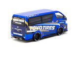 1:64 Toyota Hiace Widebody -- Toyo Tires - Blue -- Tarmac Works