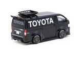 1:64 Toyota Hiace Widebody -- TOYOTA Black -- Tarmac Works