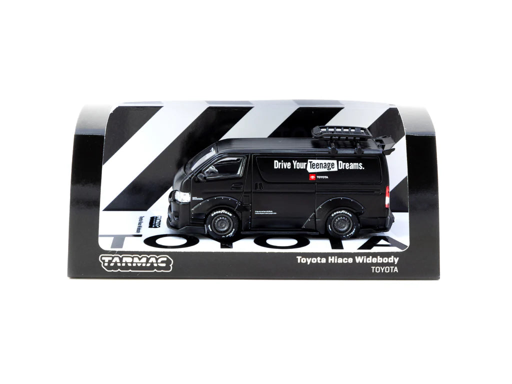 1:64 Toyota Hiace Widebody -- TOYOTA Black -- Tarmac Works