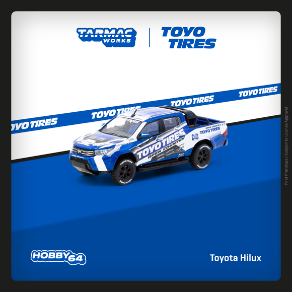 (Pre-Order) 1:64 Toyota Hilux -- Toyo Tires -- Tarmac Works