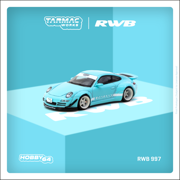 (Pre-Order) 1:64 RWB 997 -- Lomianki Blue -- Tarmac Works Porsche