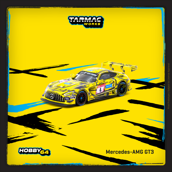 (Pre-Order) 1:64 2023 Nürburgring 24h -- #4 Mercedes-AMG GT3 -- Tarmac Works