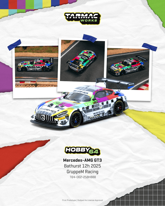 (Pre-Order) 1:64 2025 Bathurst 12 Hour -- #888 Mercedes-AMG GT3 EVO -- Tarmac Works