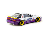 1:64 Mazda RX-7 FC3S Pandem -- #66 White / Purple -- Tarmac Works