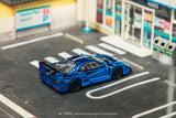 (Pre-Order) 1:64 Ferrari F40 LM -- Chrome Blue -- Tarmac Works x IXO