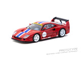 (Pre-Order) 1:64 Ferrari F40 LM -- Red w/Blue & White Stripe -- Tarmac Works x IXO
