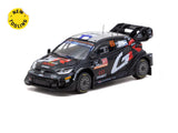 1:64 2024 Rally Latvia Winner -- #69 Toyota GR Yaris Rally1 -- Tarmac Works x IXO