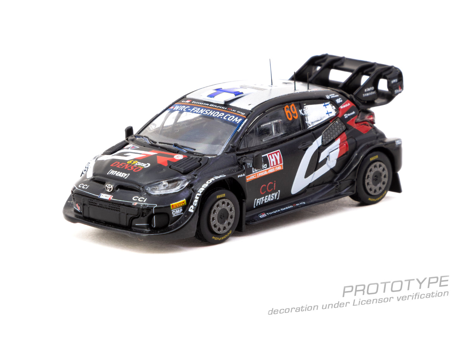 Pre-Order) 1:64 2024 Rally Latvia Winner -- Toyota GR Yaris Rally1 HY