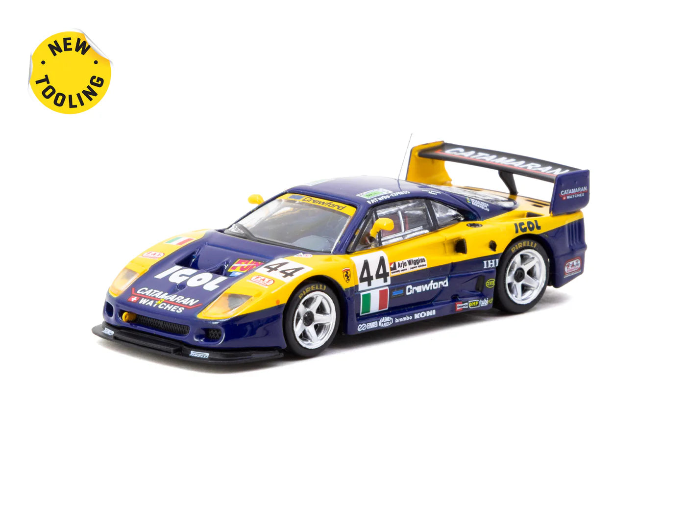 1:64 1996 Le Mans 24h -- #44 Ferrari F40 GTE -- Tarmac Works x IXO 1:64 1996 Le Mans 24h -- #44 Ferrari F40 GTE -- Tarmac Works x IXO
