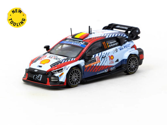 1:64 2024 Rallye Monte-Carlo Winner -- #11 Hyundai i20 N Rally1 -- Tarmac Works