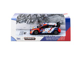 1:64 2024 Rally Sweden Winner -- #4 Hyundai i20 N Rally1 -- Tarmac Works x IXO