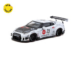 1:64 Nissan R35 GTR LB-WORKS Type 2 -- White/Black -- Tarmac Works