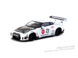 1:64 Nissan R35 GTR LB-WORKS Type 2 -- White/Black -- Tarmac Works
