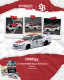 (Pre-Order) 1:64 Nissan R32 Skyline GTR LBWK Kaido Works -- #23 White/Red -- Tarmac Works