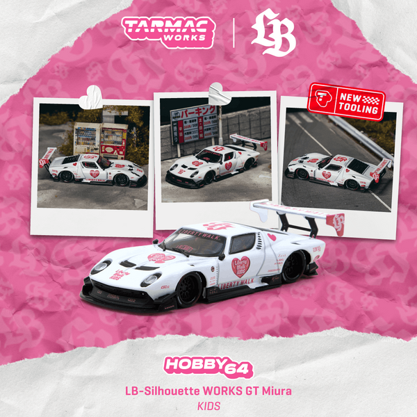 Pre-Order) 1:64 Lamborghini Miura GT LB-Silhouette WORKS -- KIDS Whit