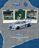 (Pre-Order) 1:64 Nissan Skyline LB-ER34 Super Silhouette -- "MGMINI" Silver/Blue -- Tarmac Works