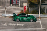 (Pre-Order) 1:64 Nissan 35GT-RR LB-Silhouette WORKS -- Emerald Green -- Tarmac Works