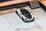 (Pre-Order) 1:64 McLaren 720S LB-WORKS -- White/Black -- Tarmac Works x CM-Model