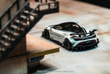 (Pre-Order) 1:64 McLaren 720S LB-WORKS -- White/Black -- Tarmac Works x CM-Model