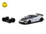1:64 McLaren 720S LB-WORKS -- White/Black -- Tarmac Works x CM-Model