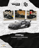 (Pre-Order) 1:64 Toyota Supra (A90) LB-Works -- LBWK Black -- Tarmac Works x CM-Model
