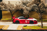 (Pre-Order) 1:64 Toyota Supra (A90) LB-Works -- Red/White -- Tarmac Works x CM-Model