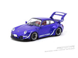 (Pre-Order) 1:64 RWB 993 (Porsche 911) -- Blue Army Girl -- Tarmac Works