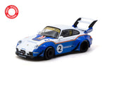 1:64 RWB 993 (Porsche 911) Liberty Walk -- Blue/White -- Tarmac Works