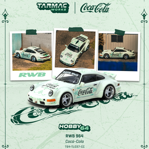 Pre-Order) 1:64 RWB 964 (Porsche 911) -- Coca-Cola Green -- Tarmac Wo
