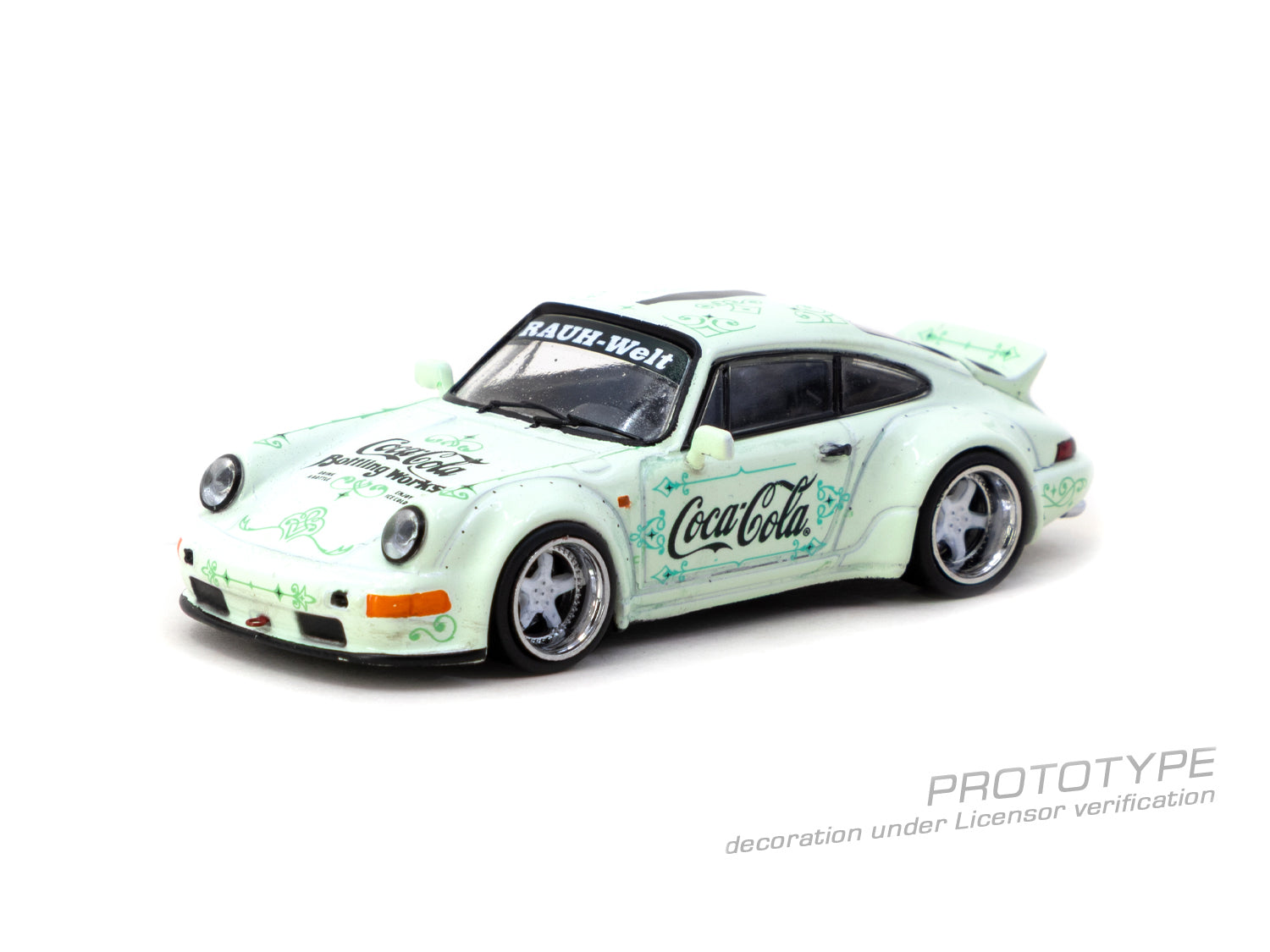 Pre-Order) 1:64 RWB 964 (Porsche 911) -- Coca-Cola Green -- Tarmac Wo