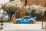 1:64 Porsche 911 (993) by Gunther Werks -- #25 Gulf Blue/Orange -- Tarmac Works