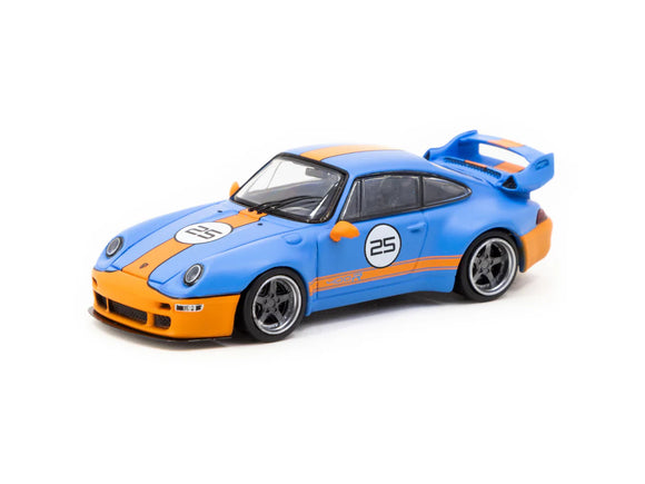 1:64 Porsche 911 (993) by Gunther Werks -- #25 Gulf Blue/Orange -- Tarmac Works