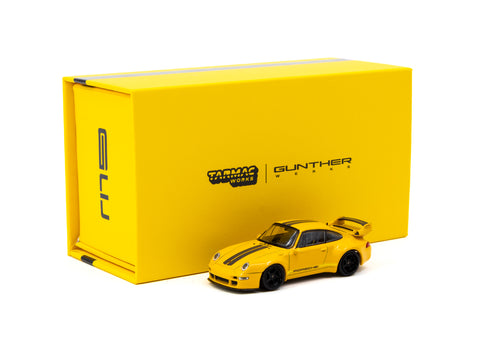 1:64 Porsche Gunther Werks 993 -- Yellow w/Black Stripes -- Tarmac Works