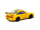 1:64 Porsche Gunther Werks 993 -- Yellow w/Black Stripes -- Tarmac Works