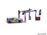 1:64 Garage Tools Set -- EVA Racing - Purple/Green -- Tarmac Works