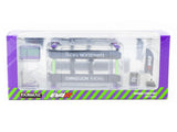 1:64 Garage Tools Set -- EVA Racing - Purple/Green -- Tarmac Works