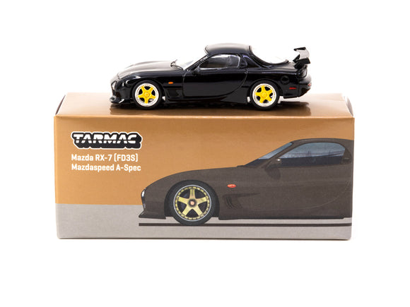 1:64 Mazda RX-7 (FD3S) Mazdaspeed A-Spec -- Brilliant Black -- Tarmac Works