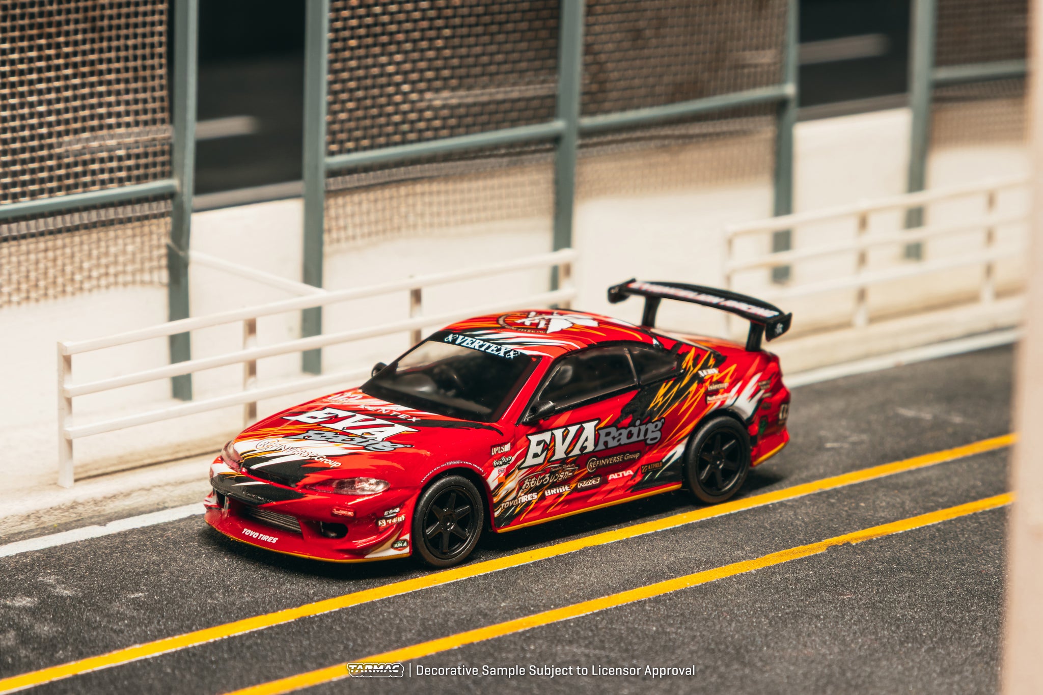 Tarmac Works 1/64 Nissan Silvia S15 HKS Red CHASE