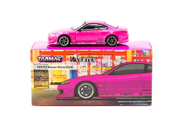 1:64 Nissan Silvia (S15) VERTEX -- Pink Metallic -- Tarmac Works