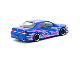 1:64 Toyota Mark II JZX100 Vertex -- Blue Metallic / Pink -- Tarmac Works