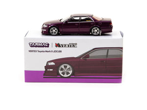 1:64 Toyota Mark II JZX100 Vertex -- Purple Metallic -- Tarmac Works