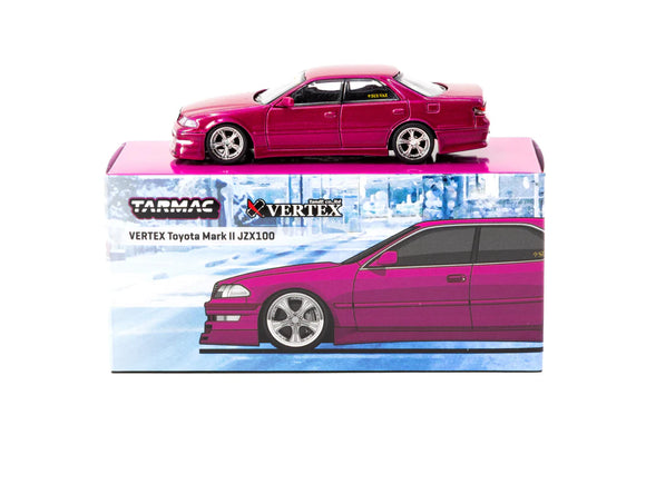 1:64 Toyota Mark II JZX100 Vertex -- Red Metallic -- Tarmac Works