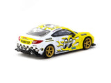 1:64 Toyota GR86 -- MOONEYES Yellow/White Flames -- Tarmac Works