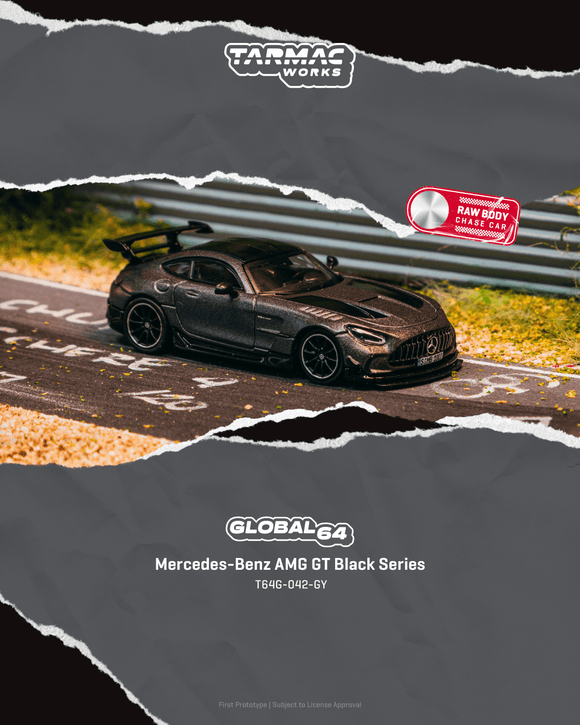 (Pre-Order) 1:64 Mercedes-Benz AMG GT Black Series -- Grey -- Tarmac Works