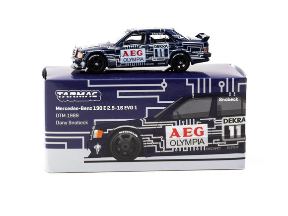 1:64 1989 DTM Dany Snobeck -- Mercedes-Benz 190 E 2.5-16 EVO 1 -- Tarmac Works